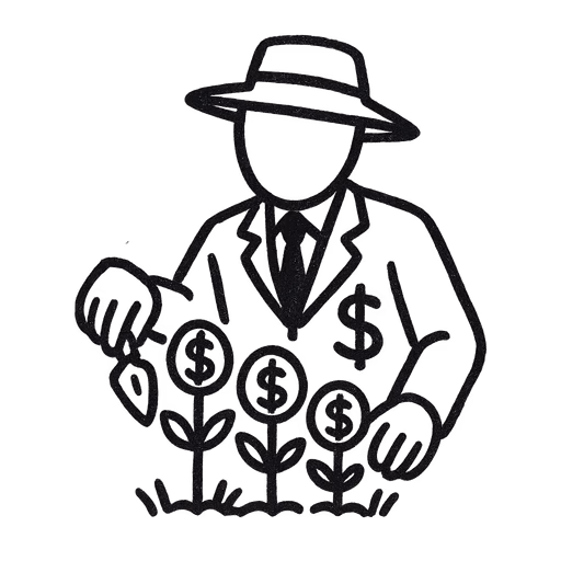 Savdo farmer illustration